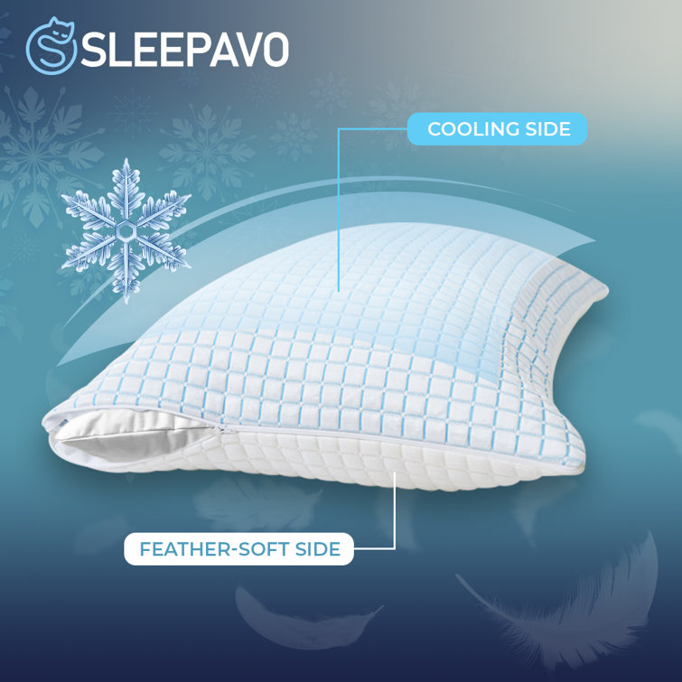 Sleepavo Cooling Pillow Case Queen Size Cool Pillow Case For Hot